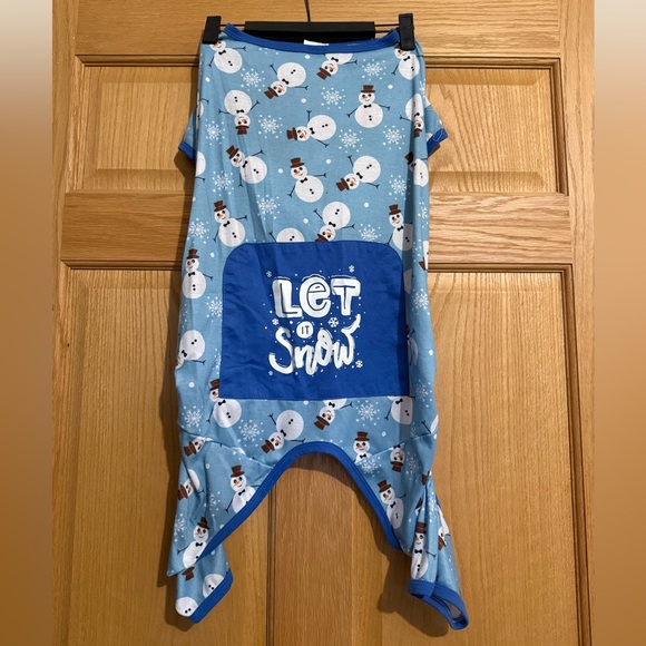 Let It Snow Dog Pajamas Size XL - Picture 1 of 4